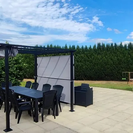 Villa With Covered And Heated Swimming Pool Thiberville Extérieur photo
